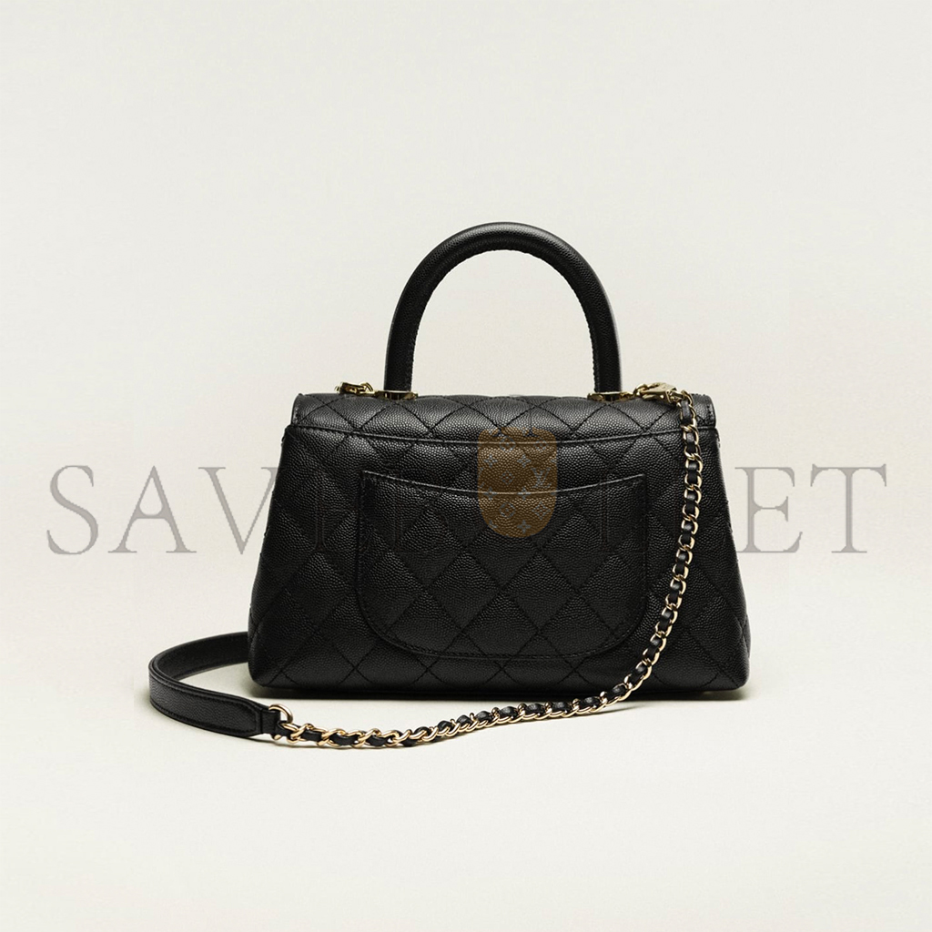 CHANEL SMALL TOP HANDLE FLAP BAG A92990 (24*14*10cm)